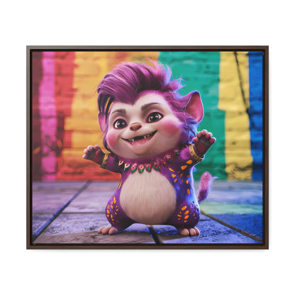 Colorful Celebration Creature - Gallery Canvas Wraps, Horizontal Frame