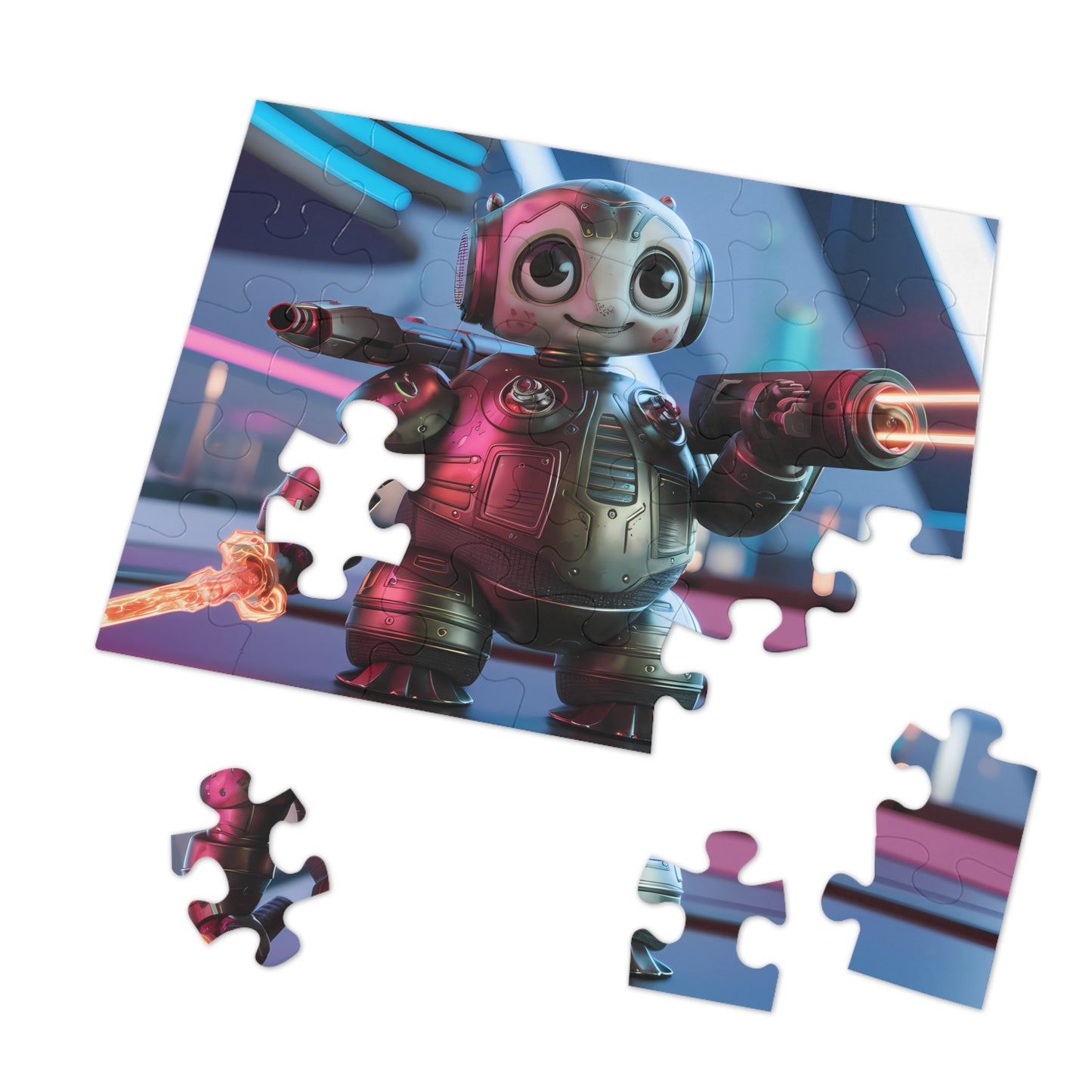 Galactic Guardian Bot - Jigsaw Puzzle (30, 110, 252, 500,1000-Piece)