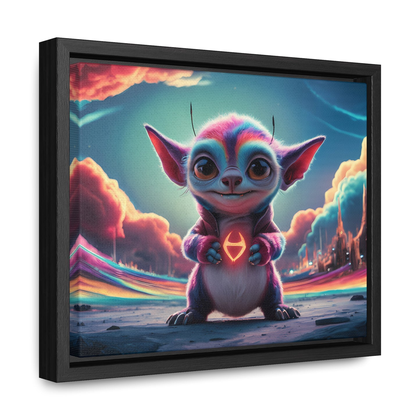 Guardian of the Cosmic Heart - Gallery Canvas Wraps, Horizontal Frame