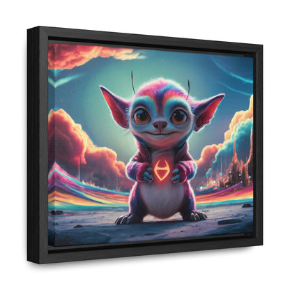 Guardian of the Cosmic Heart - Gallery Canvas Wraps, Horizontal Frame