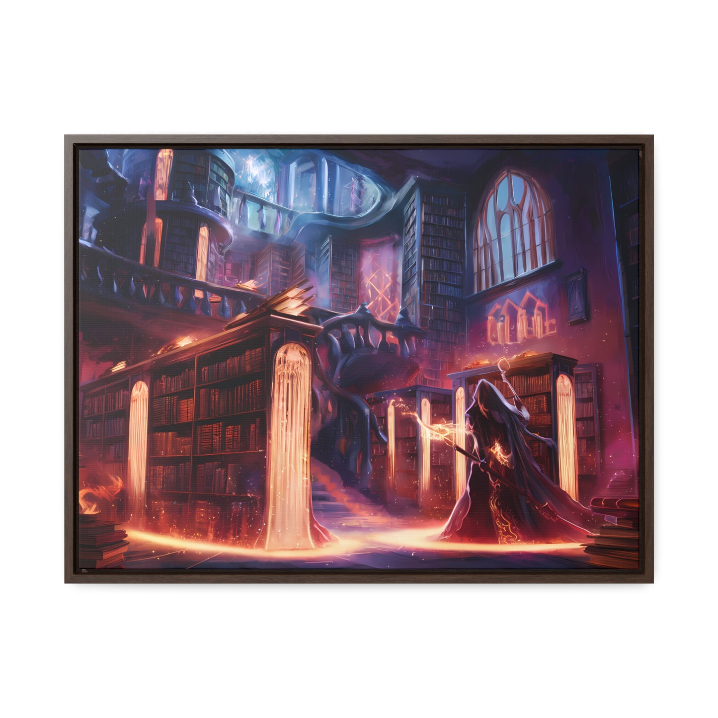 The Arcane Library of Eternal Knowledge - Gallery Canvas Wraps, Horizontal Frame