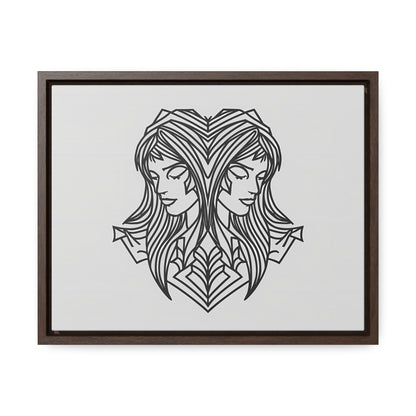 Dual Reflections - Gallery Canvas Wraps, Horizontal Frame