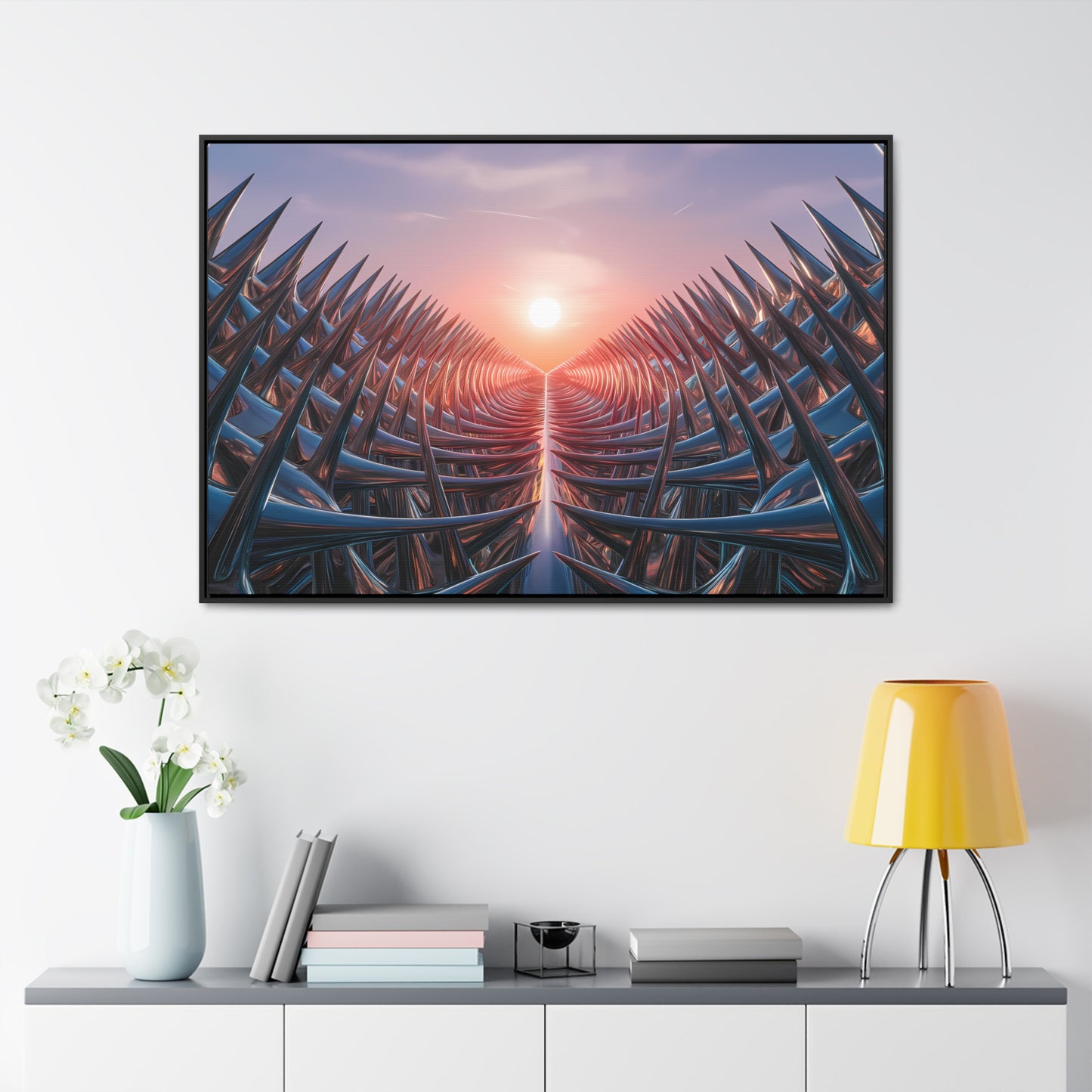 Path of Thorns at Sunrise - Gallery Canvas Wraps, Horizontal Frame