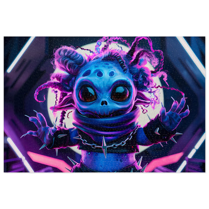 Neon Punk Alien Defender - Jigsaw Puzzle (30, 110, 252, 500,1000-Piece)