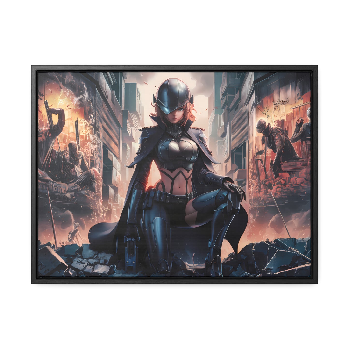"Shadow of the Resistance" - Gallery Canvas Wraps, Horizontal Frame