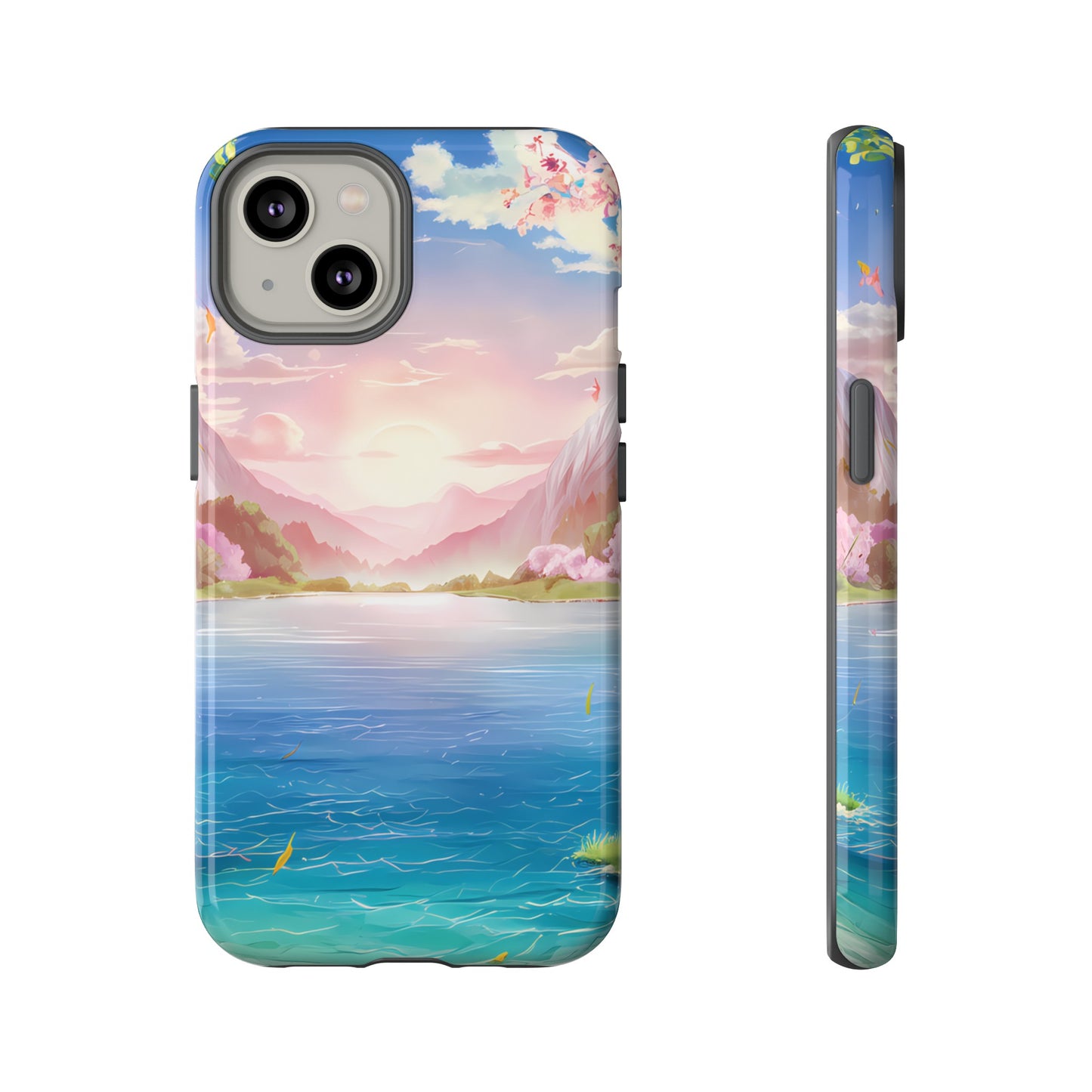 Serene Lake and Mountains - Smartphone Tough Cases