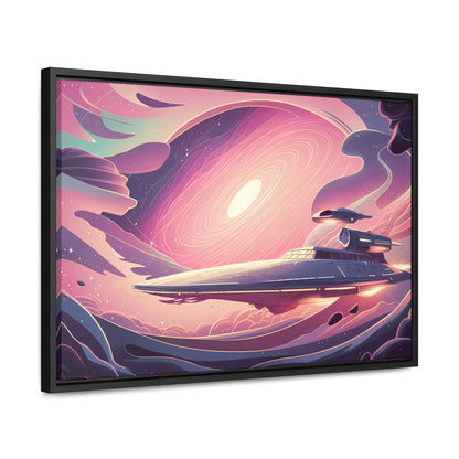 Voyage Through the Cosmic Vortex - Gallery Canvas Wraps, Horizontal Frame