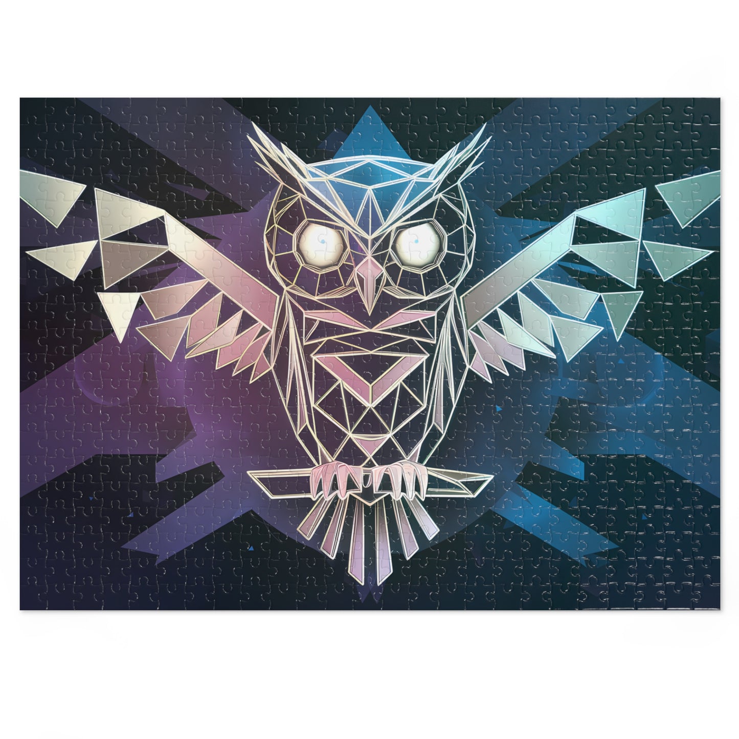 Geometric Owl of the Night - Jigsaw Puzzle (30, 110, 252, 500,1000-Piece)