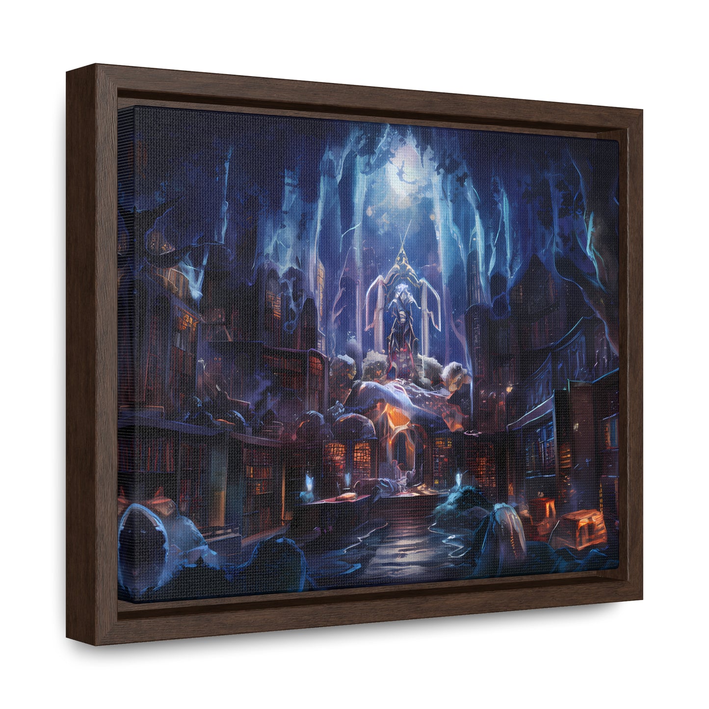 Sanctuary of the Forgotten Tomes - Gallery Canvas Wraps, Horizontal Frame