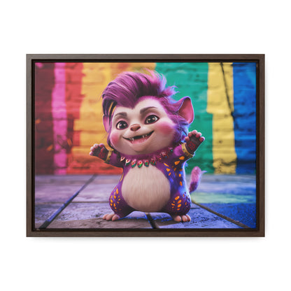 Colorful Celebration Creature - Gallery Canvas Wraps, Horizontal Frame