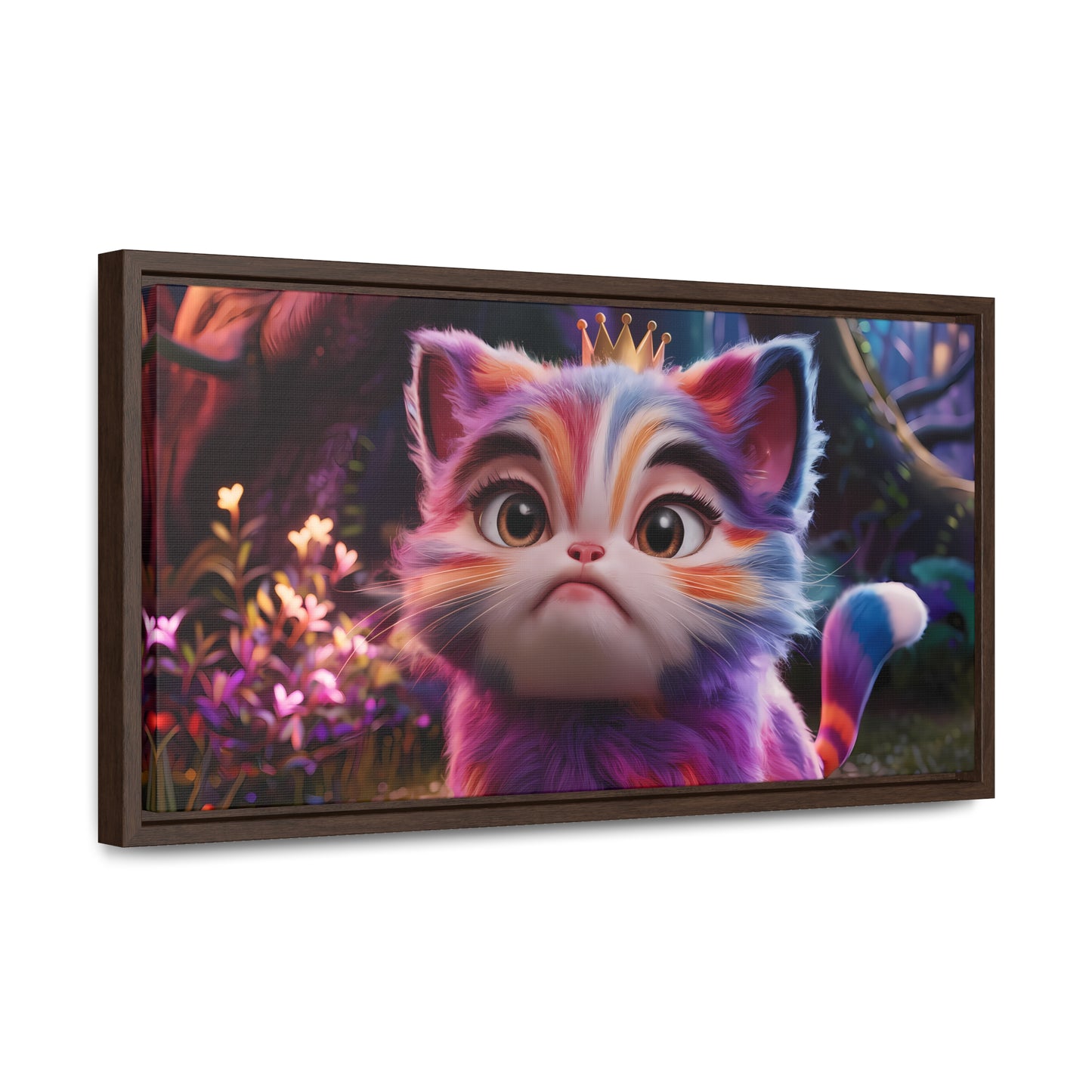 Regal Whiskers in the Enchanted Forest - Gallery Canvas Wraps, Horizontal Frame
