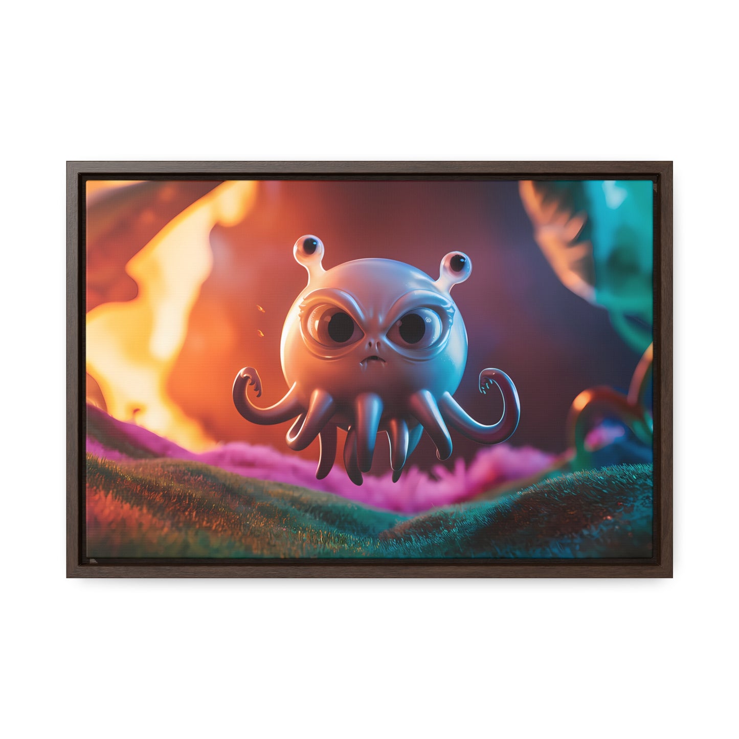 Wrath of the Alien Cephalopod - Gallery Canvas Wraps, Horizontal Frame