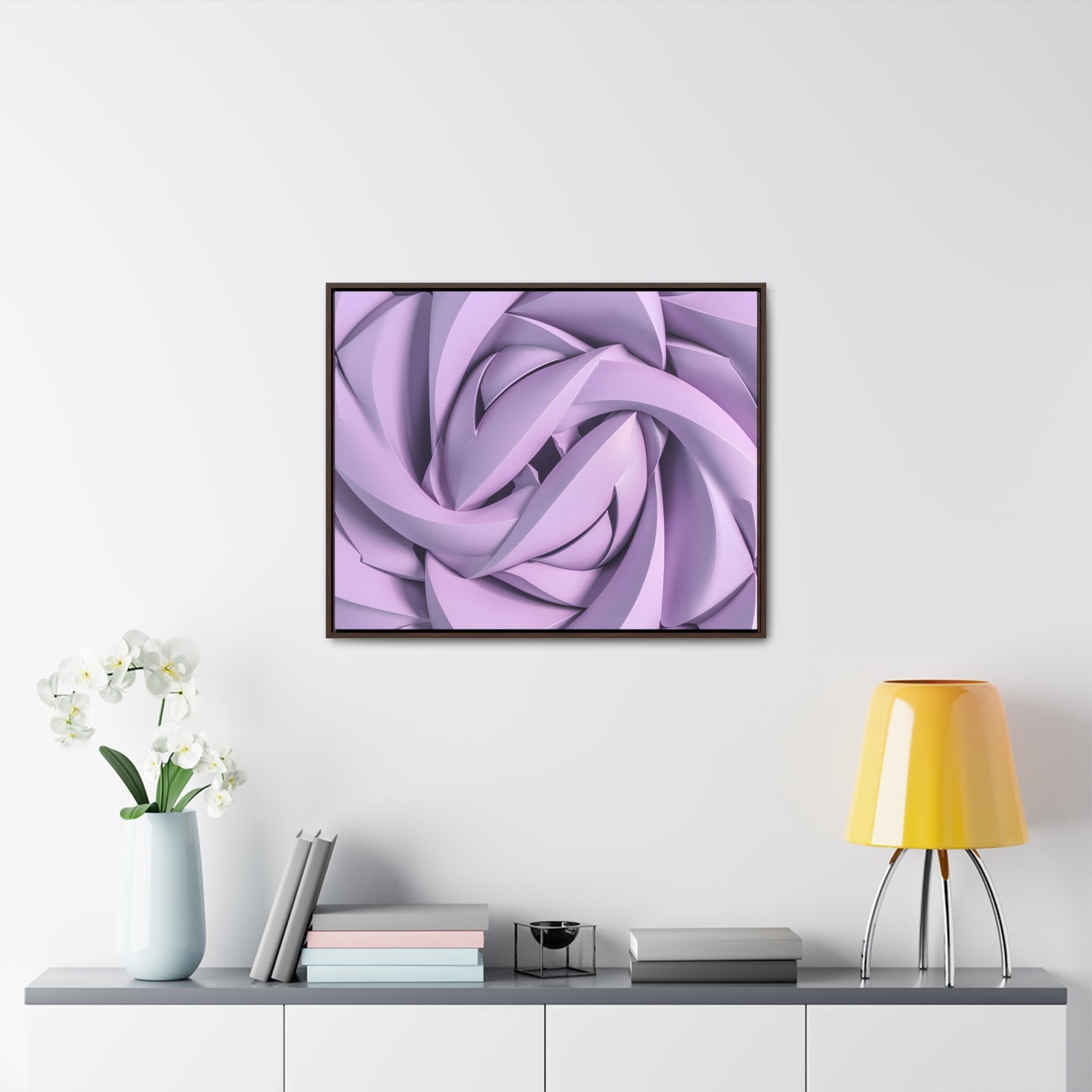 Spiral Petals - Gallery Canvas Wraps, Horizontal Frame