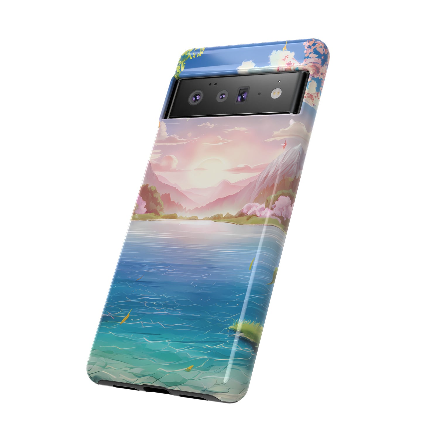 Serene Lake and Mountains - Smartphone Tough Cases