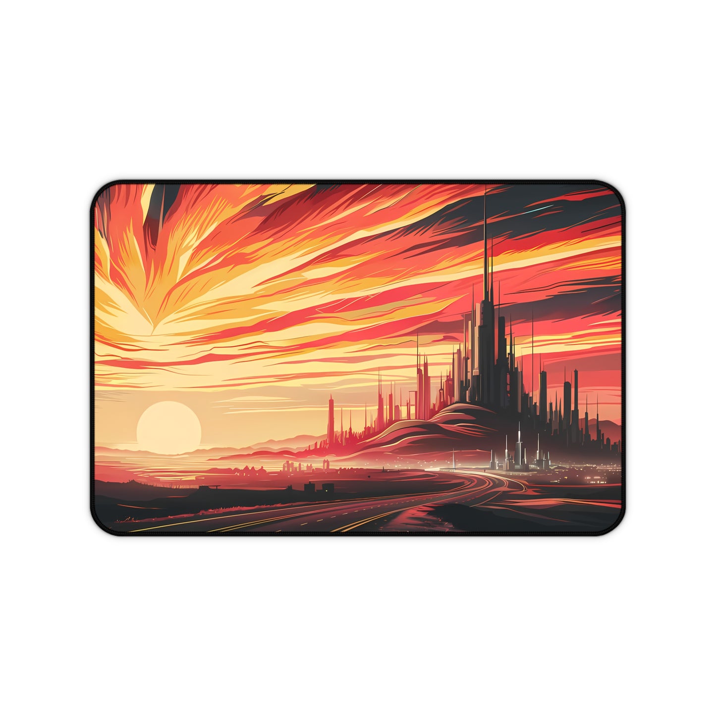"City of the Setting Sun" - Desk Mat