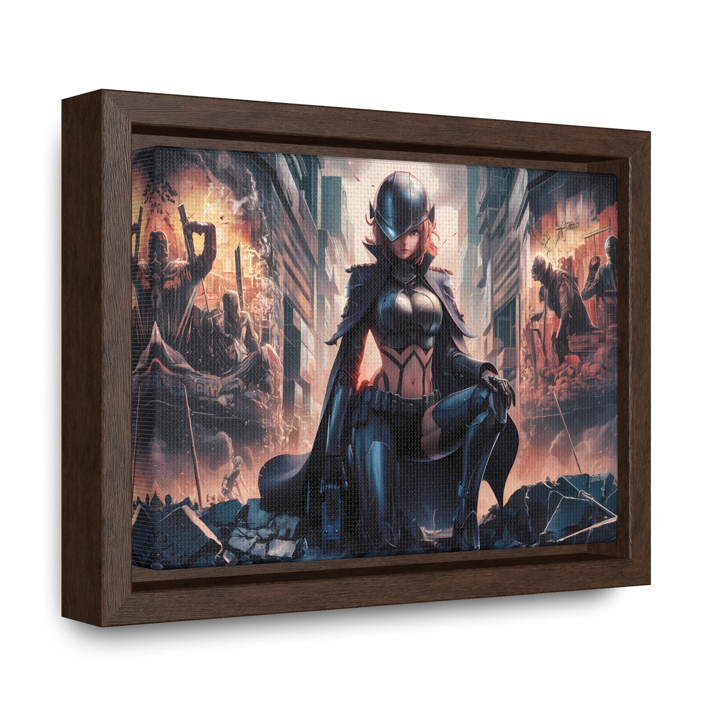 "Shadow of the Resistance" - Gallery Canvas Wraps, Horizontal Frame