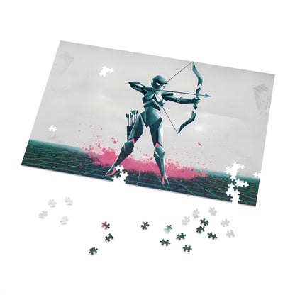 Cyber Archer: Neon Strike - Jigsaw Puzzle (30, 110, 252, 500,1000-Piece)