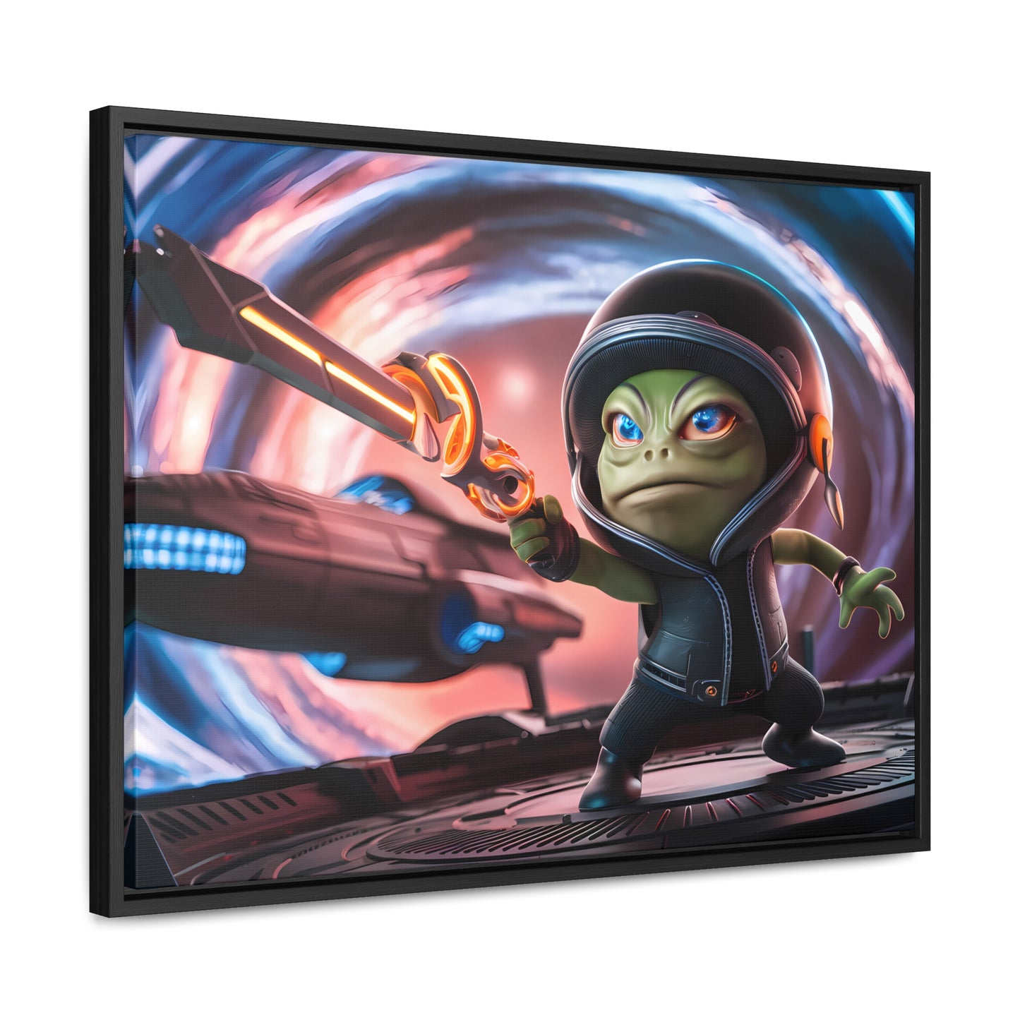 Galactic Guardian: Defender of the Stars - Gallery Canvas Wraps, Horizontal Frame