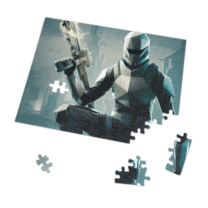 Sentinel of the Neon Skyline - Jigsaw Puzzle (30, 110, 252, 500,1000-Piece)