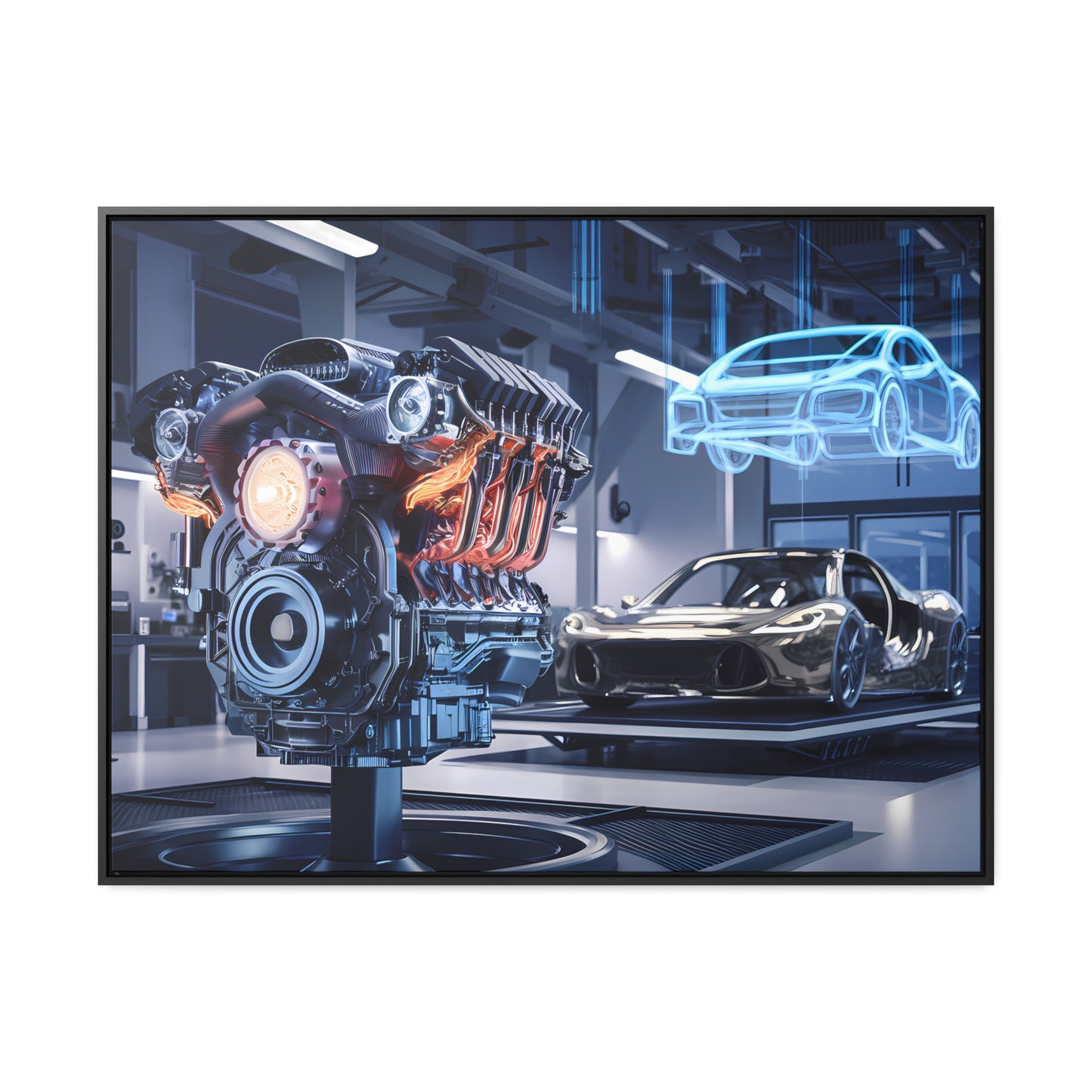 "Cutting-Edge Automotive Engineering" - Gallery Canvas Wraps, Horizontal Frame