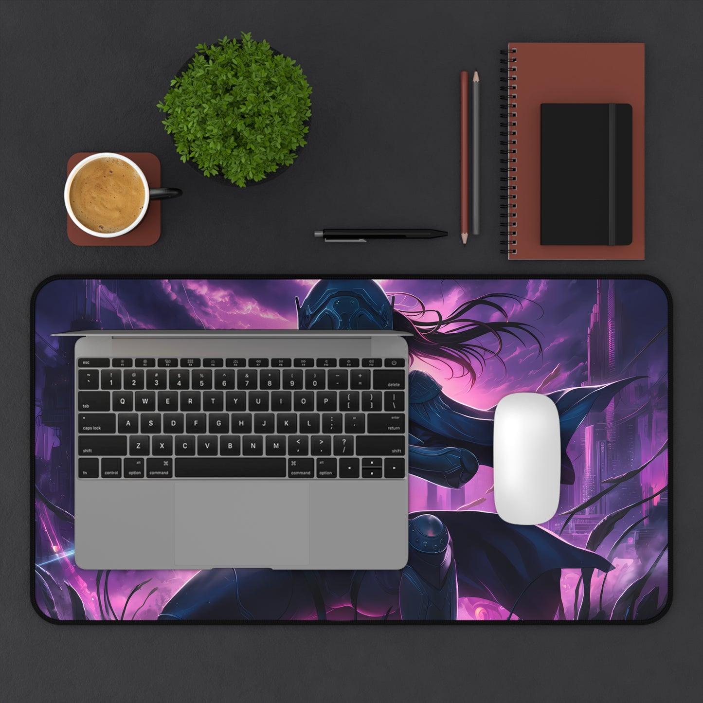 Silent Vengeance: Neon Knight - Desk Mat