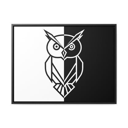 Duality of the Owl - Gallery Canvas Wraps, Horizontal Frame