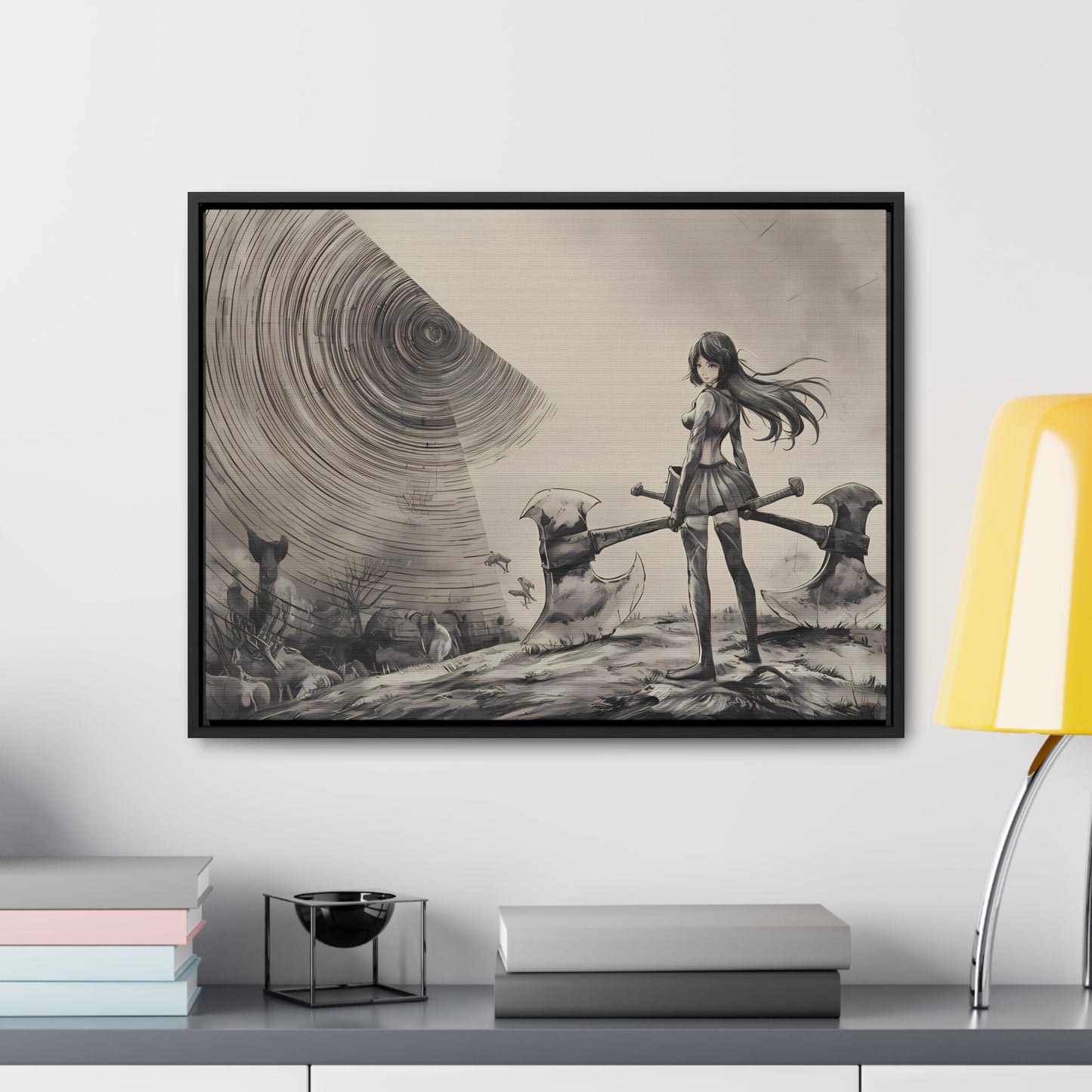 Echoes of the Abyss - Gallery Canvas Wraps, Horizontal Frame