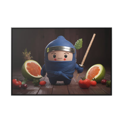 Ninja Fruit Guardian - Gallery Canvas Wraps, Horizontal Frame