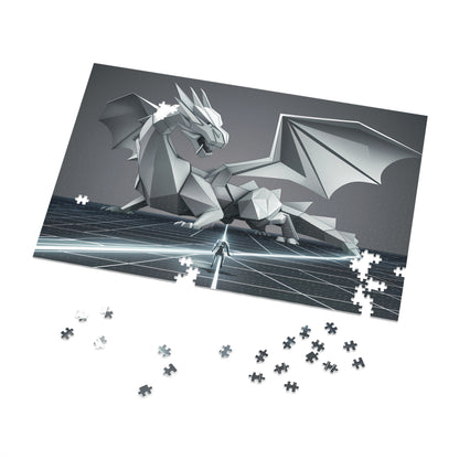 The Cyber Dragon's Challenge - Jigsaw Puzzle (30, 110, 252, 500,1000-Piece)