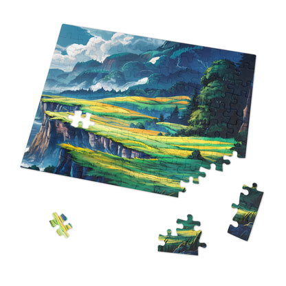 Verdant Cliffs of Serenity - Jigsaw Puzzle (30, 110, 252, 500,1000-Piece)