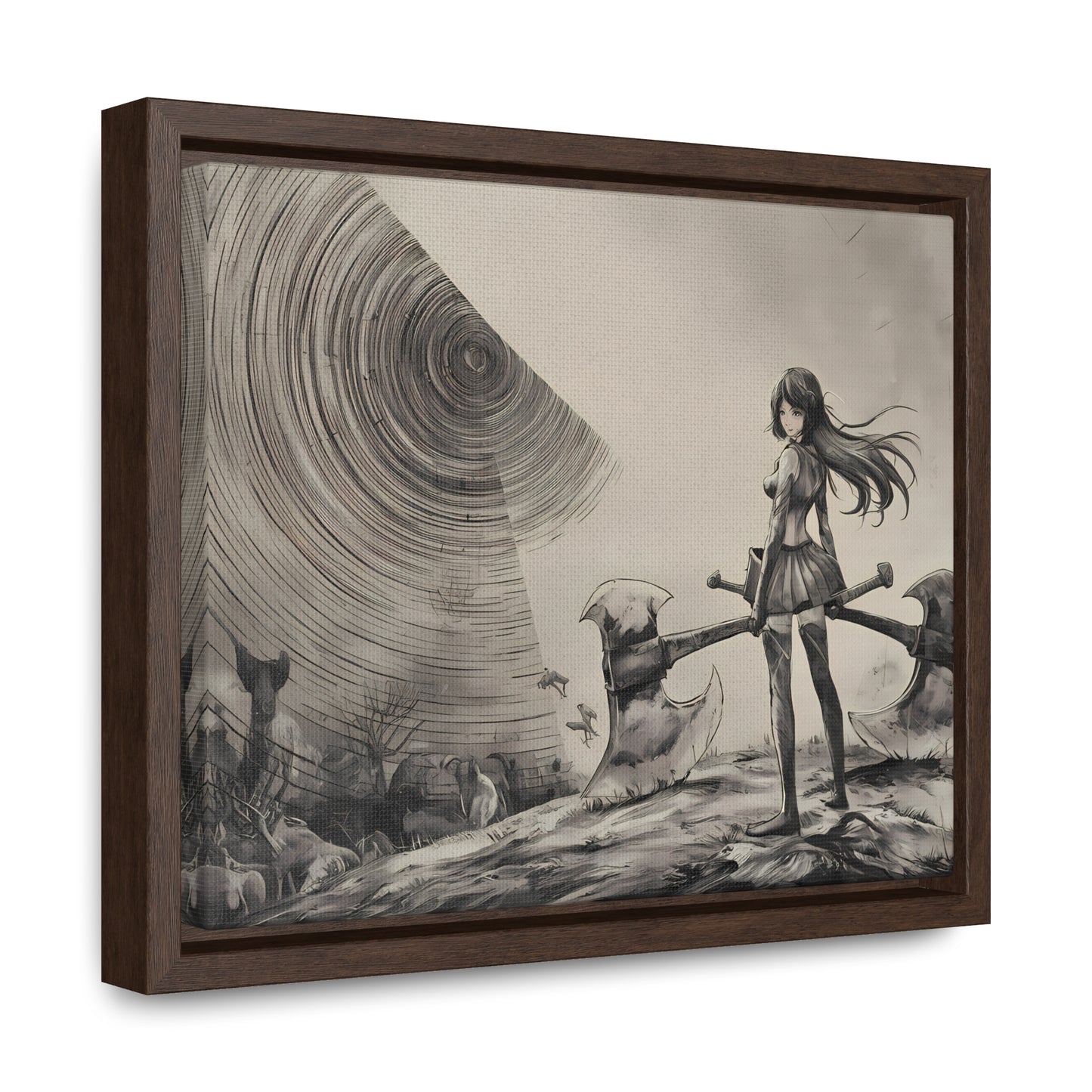 Echoes of the Abyss - Gallery Canvas Wraps, Horizontal Frame