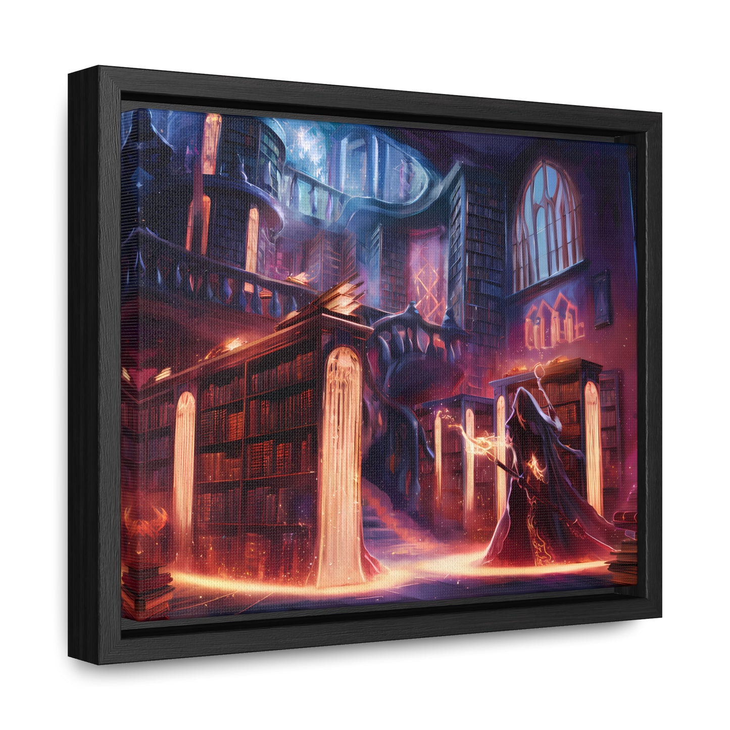 The Arcane Library of Eternal Knowledge - Gallery Canvas Wraps, Horizontal Frame