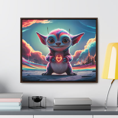 Guardian of the Cosmic Heart - Gallery Canvas Wraps, Horizontal Frame