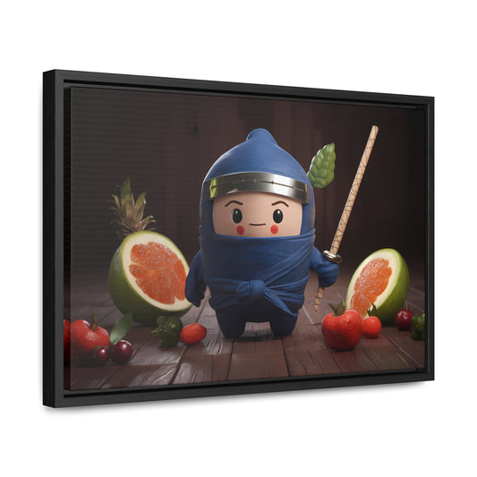 Ninja Fruit Guardian - Gallery Canvas Wraps, Horizontal Frame