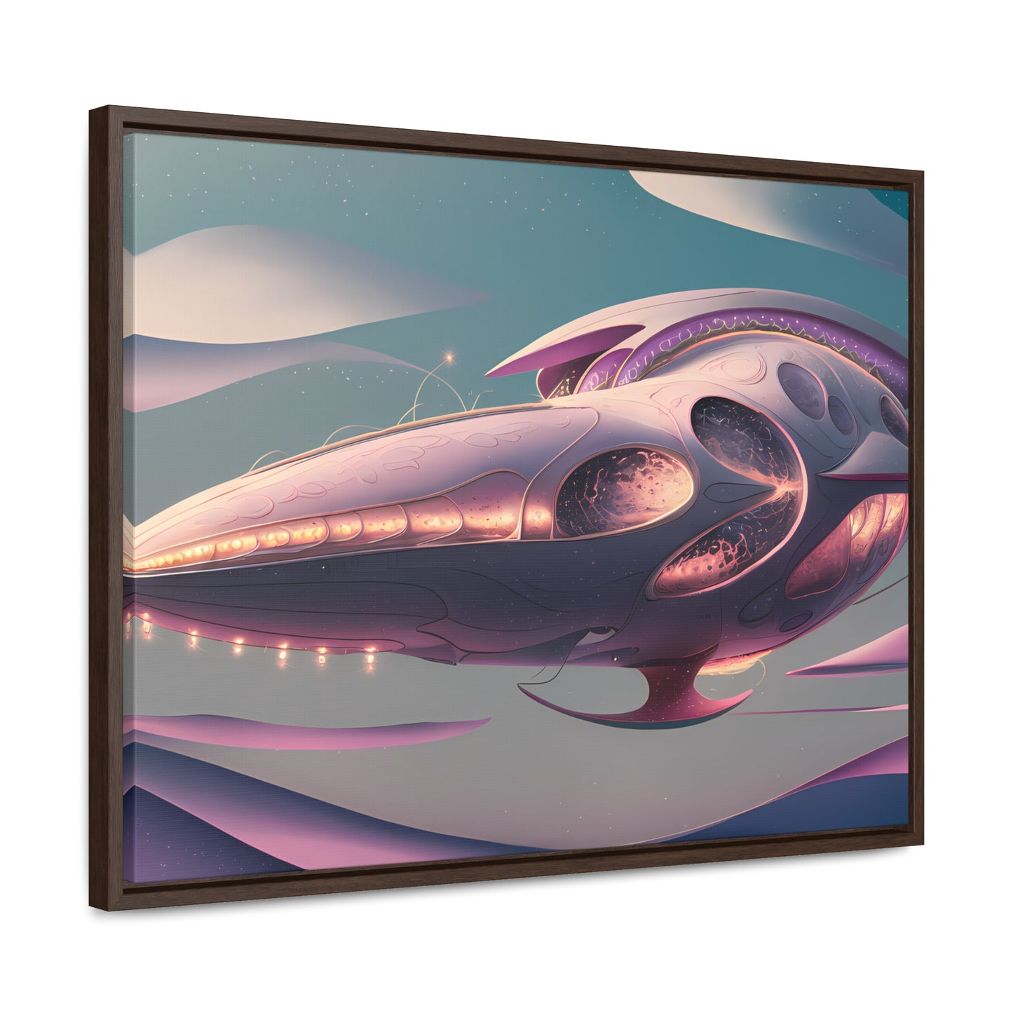 Voyage of the Celestial Whale - Gallery Canvas Wraps, Horizontal Frame