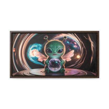 Guardian of the Cosmic Crystal - Gallery Canvas Wraps, Horizontal Frame