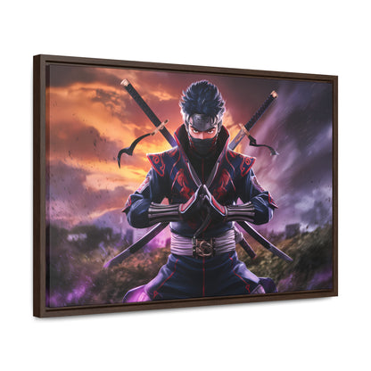 Shadow of the Crimson Ninja - Gallery Canvas Wraps, Horizontal Frame