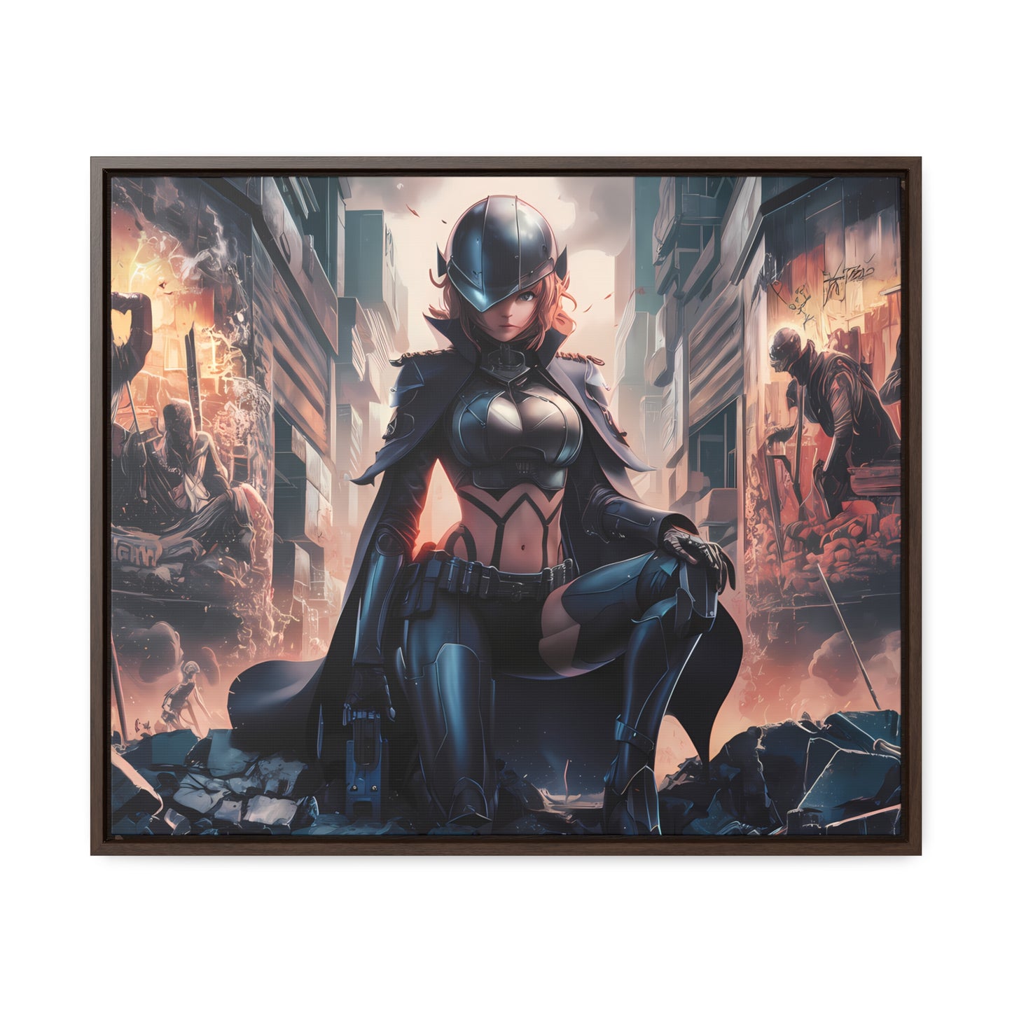 "Shadow of the Resistance" - Gallery Canvas Wraps, Horizontal Frame