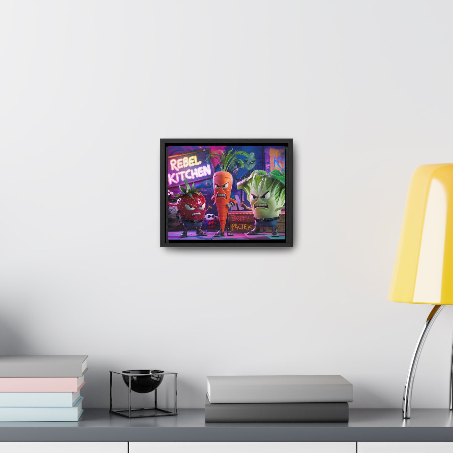 Rebel Veggie Squad - Gallery Canvas Wraps, Horizontal Frame