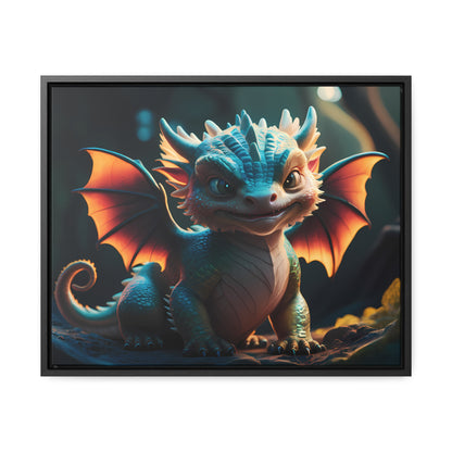 "Forest Guardian Hatchling" - Gallery Canvas Wraps, Horizontal Frame