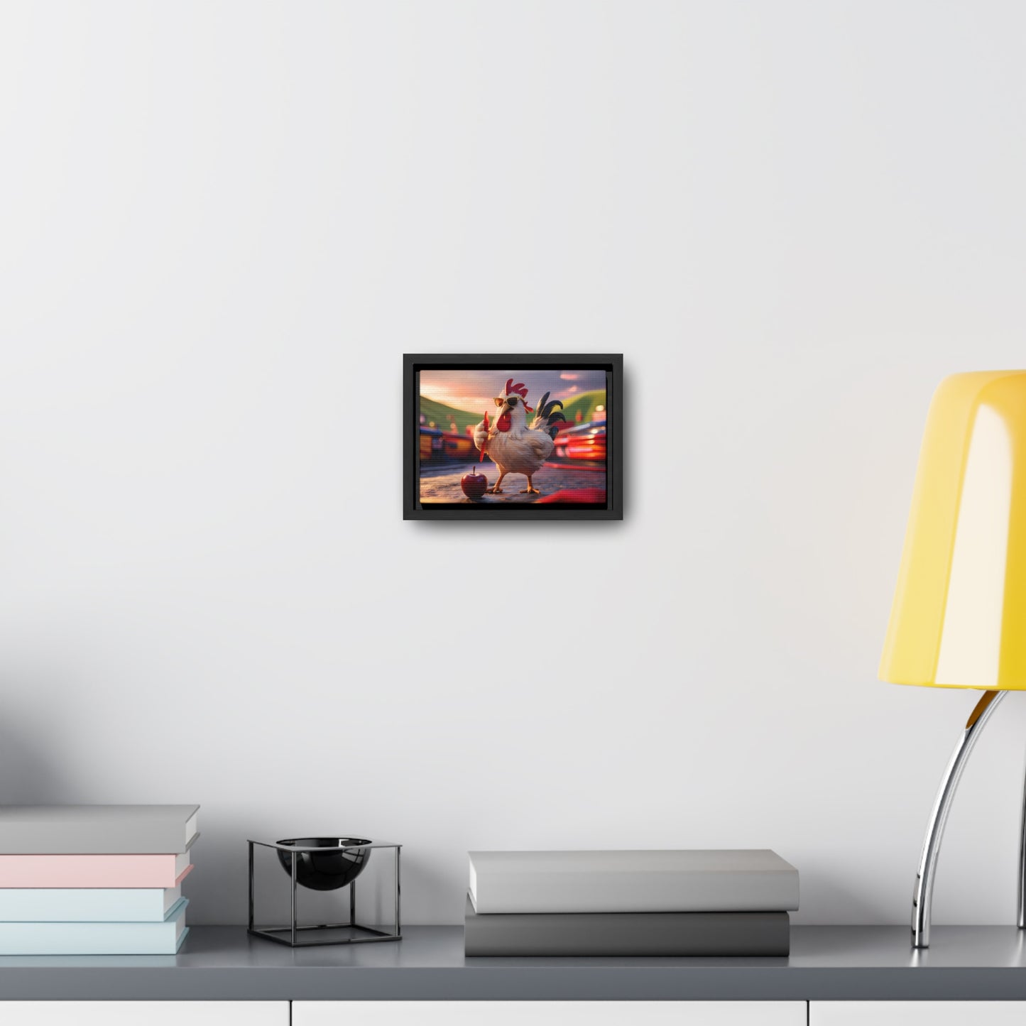 Cool Rooster at the Carnival - Gallery Canvas Wraps, Horizontal Frame