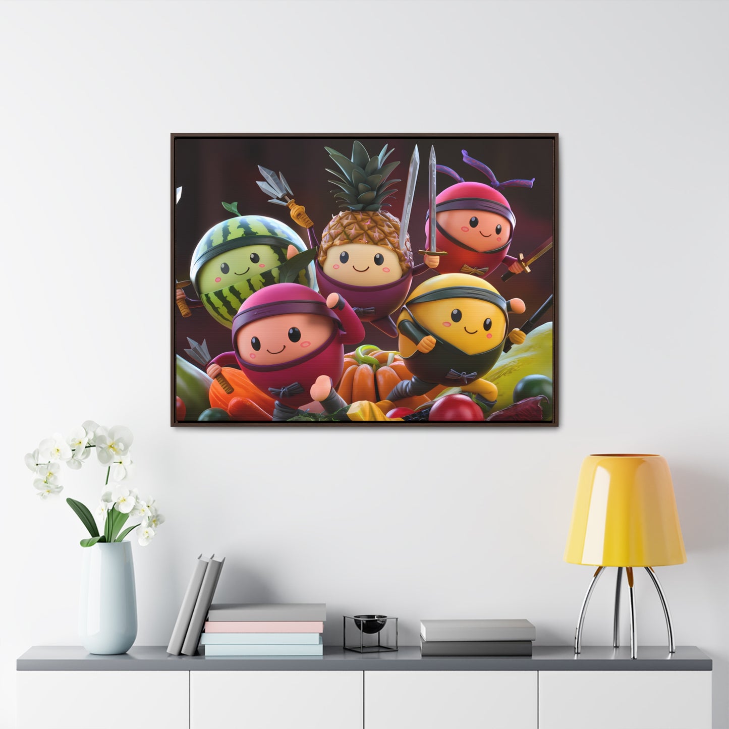 Fruit Ninja Warriors - Gallery Canvas Wraps, Horizontal Frame