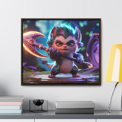 "Fierce Guardian of the Enchanted Forest" - Gallery Canvas Wraps, Horizontal Frame