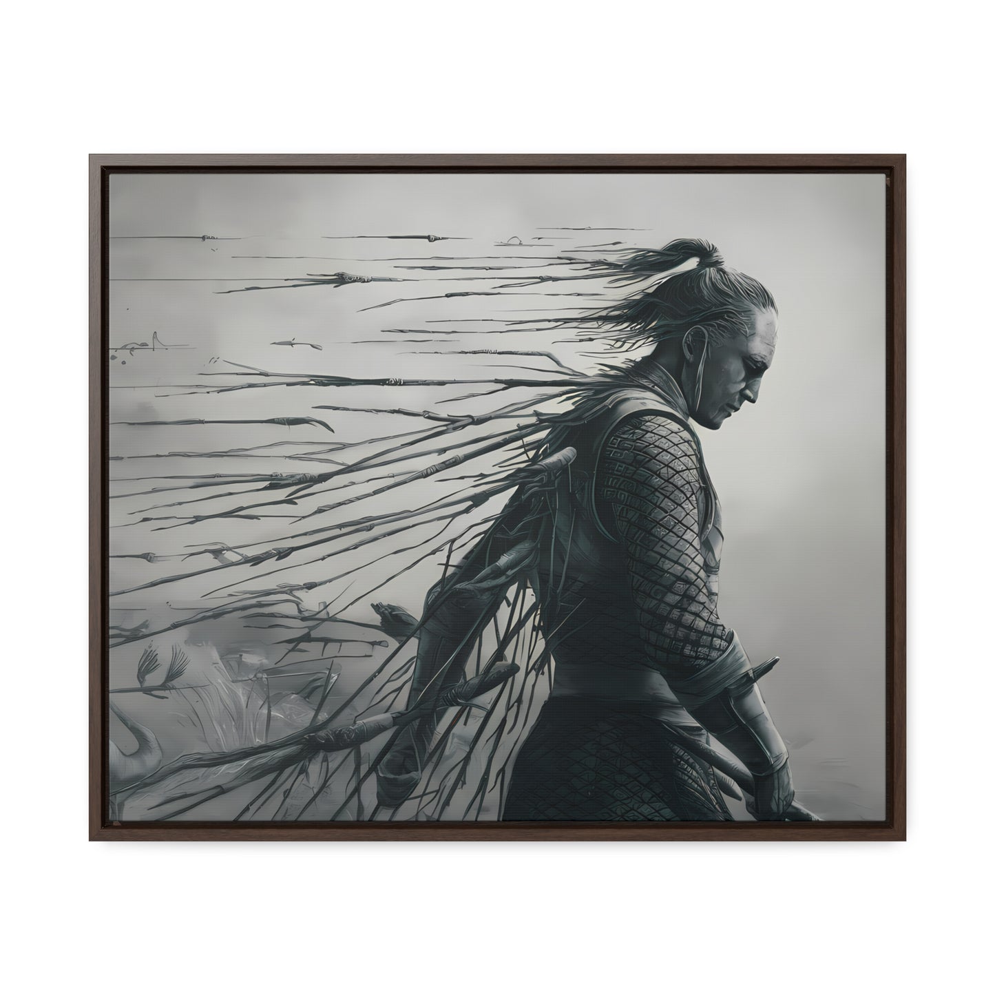 "Endurance in Silence" - Gallery Canvas Wraps, Horizontal Frame