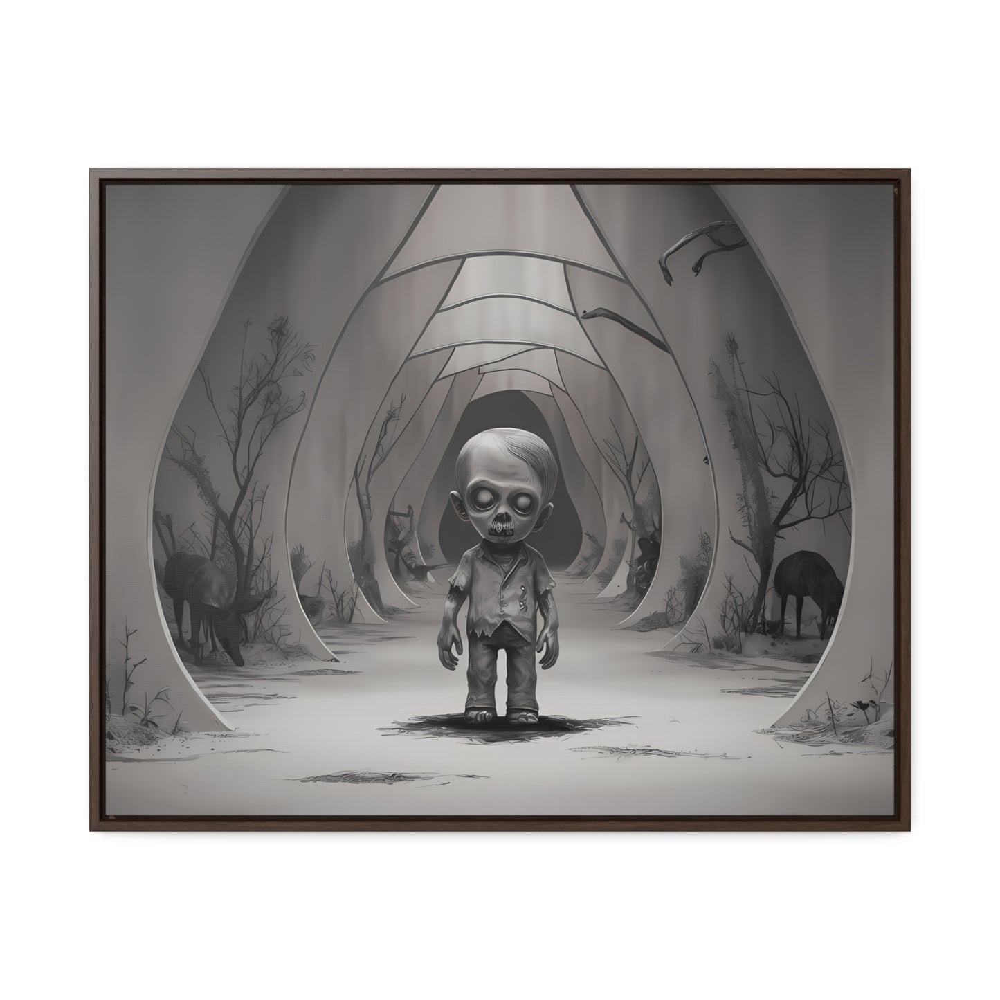 "Echoes of the Forgotten" - Gallery Canvas Wraps, Horizontal Frame