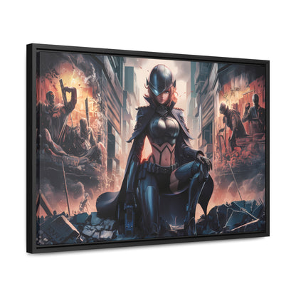 "Shadow of the Resistance" - Gallery Canvas Wraps, Horizontal Frame