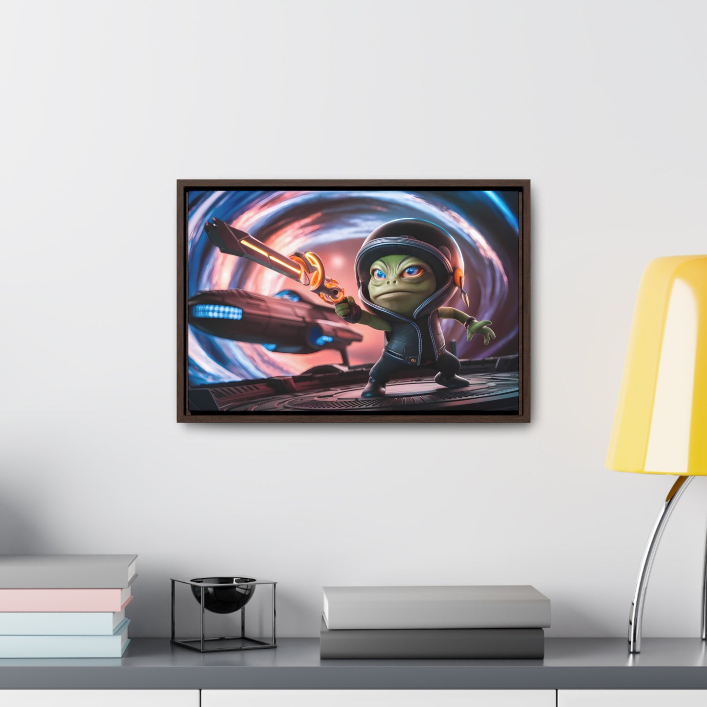 Galactic Guardian: Defender of the Stars - Gallery Canvas Wraps, Horizontal Frame