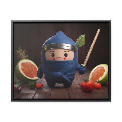 Ninja Fruit Guardian - Gallery Canvas Wraps, Horizontal Frame