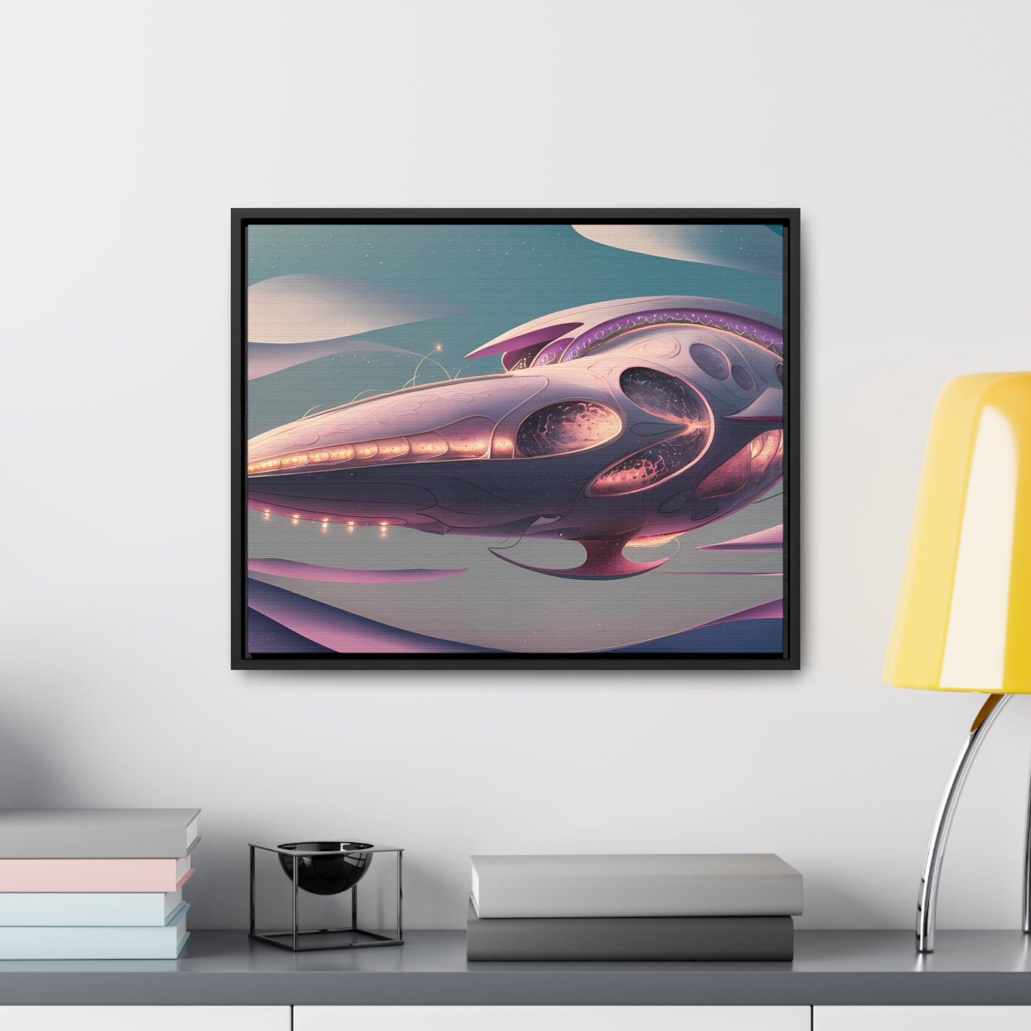 Voyage of the Celestial Whale - Gallery Canvas Wraps, Horizontal Frame
