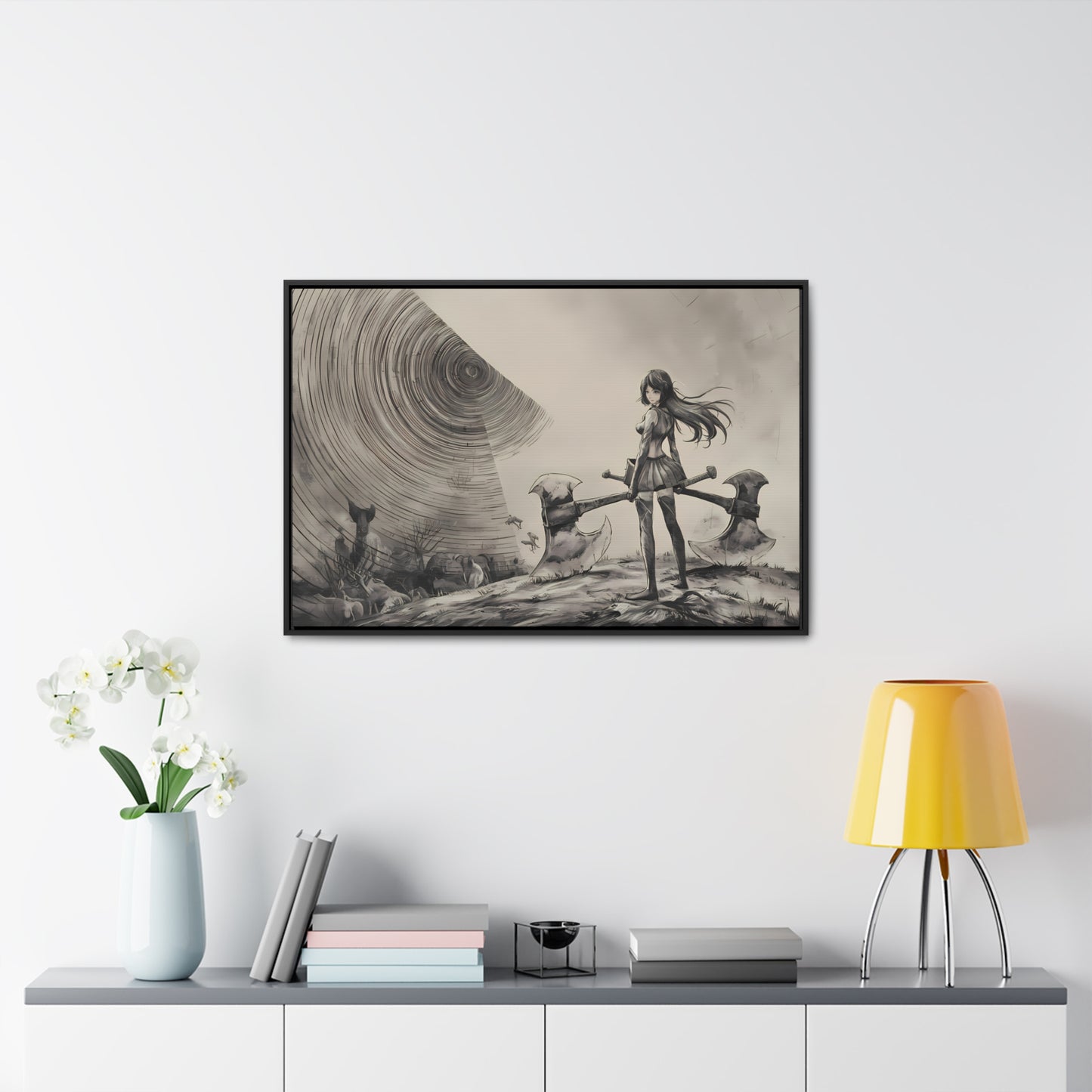 Echoes of the Abyss - Gallery Canvas Wraps, Horizontal Frame